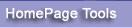 HOMEPAGE TOOLS